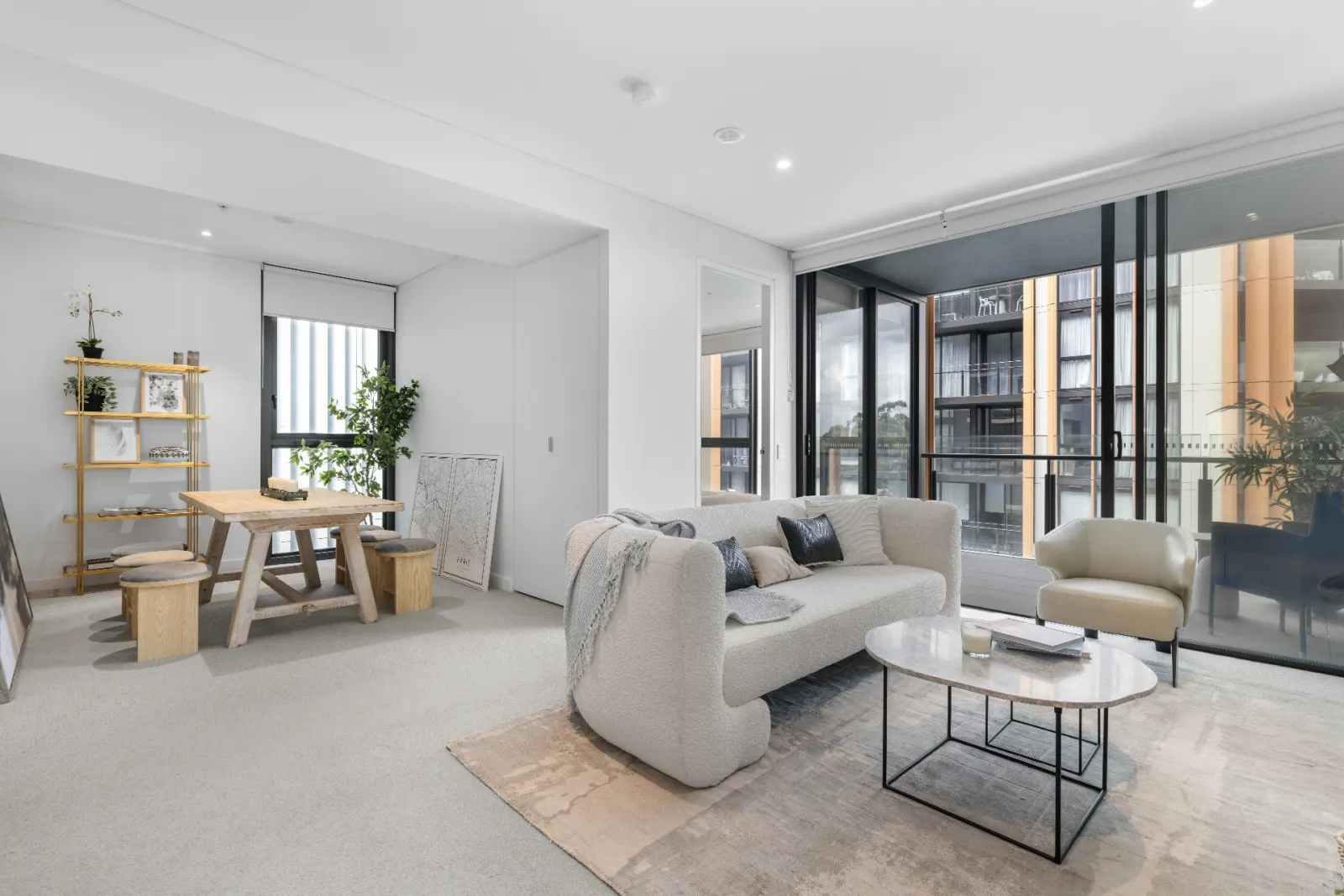 1 Bed + Study interior